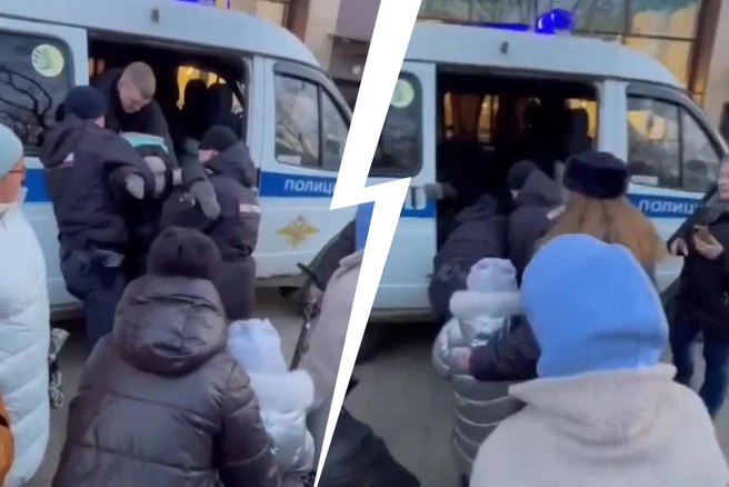 Очевидцы встали на защиту задержанной | Источник: ДТП и ЧП Москва и МО / Telegram