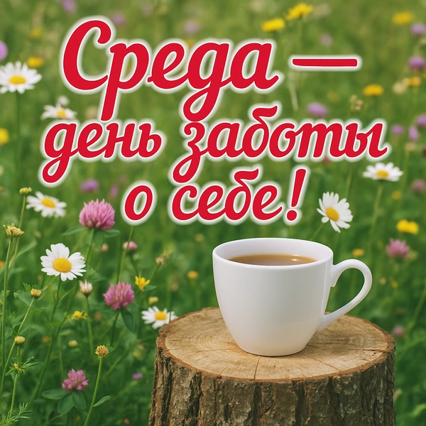 открытка среда, открытка доброй среды, открытки утро среда, открытки с добрым утром среды, открытка доброй летней среды, среда открытки красивые, открытки с летней средой, бесплатные открытки среда, доброй среды открытки красивые | Источник: theDay/DALL-E