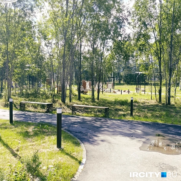 Территория между микрорайонами Строитель и Гагарина после 2019-го стала парком Укрощения Строптивой реки | Источник: Даниил Конин / «ИрСити»