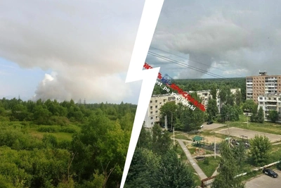 Третий день тушения крупного пожара на свалке под Ростовом Великим