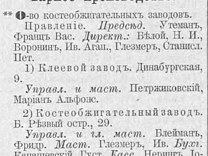 Источник: Сайт Citywalls.ru, «Весь Петербург», 1894, часть II, с. 1031