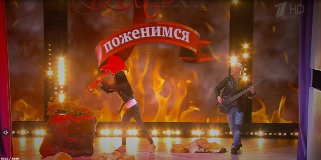 …и рок-выступление тоже | Источник: 1tv.ru