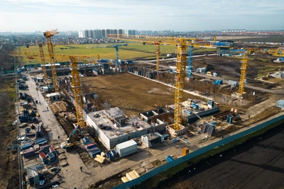 Новый микрорайон с многоэтажками строят в Краснодаре