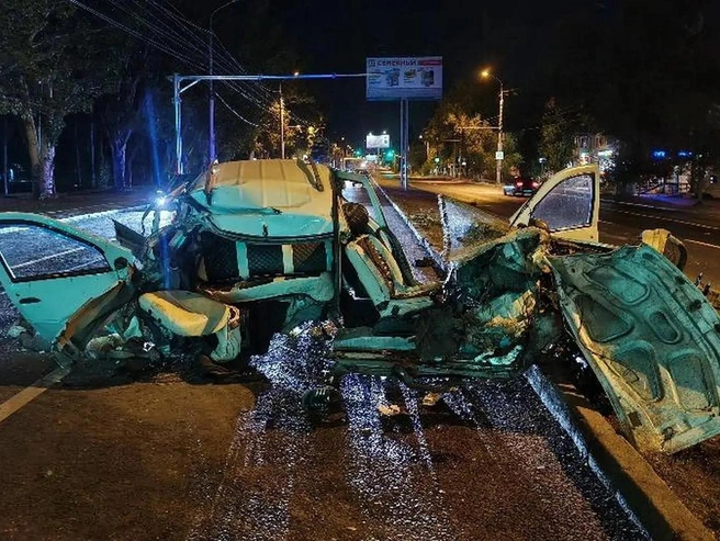 Авария произошла ночью 14 августа | Источник: ГУ МВД России по Волгоградской области