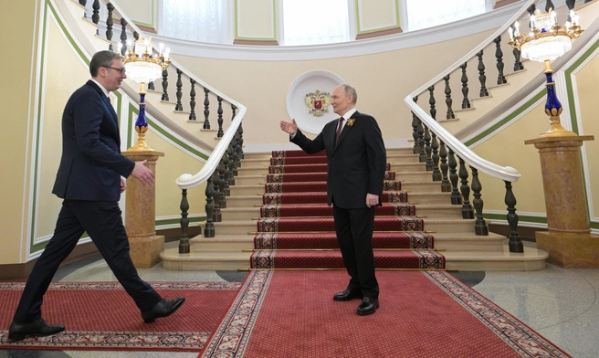 Песков назвал героизмом приезд Фицо и Вучича в Москву | Источник: Алексей Никольский / Фотохост-агентство РИА Новости