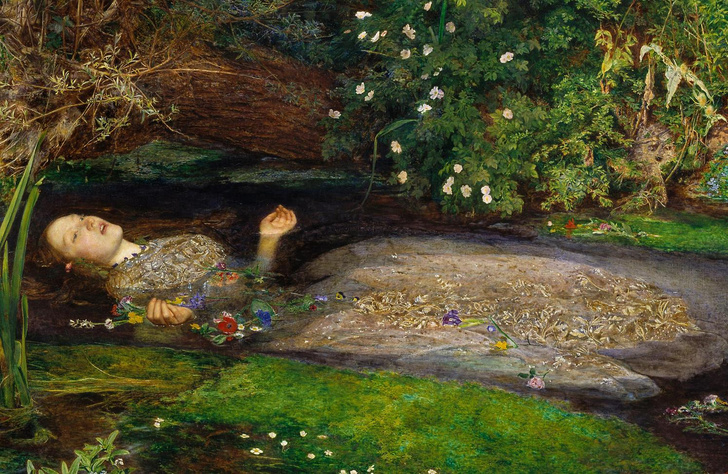 Викторианские эмодзи: 15 символов, зашифрованных в картине «Офелия» Джона Милле