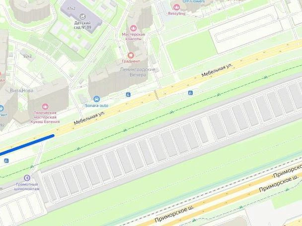 Схема ограничения на Шуваловском проспекте | Источник: ГАТИ Петербурга