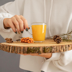 Рецепт согревающего чая из облепихи с апельсином