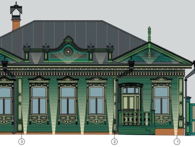 Визуализация проекта здания после реставрации | Источник: Комитет культурного наследия Тюменской области