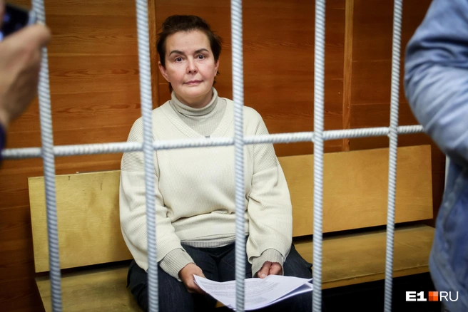 Татьяна Черных на судебном заседании в сентябре | Источник: Владислав Лоншаков / E1.RU
