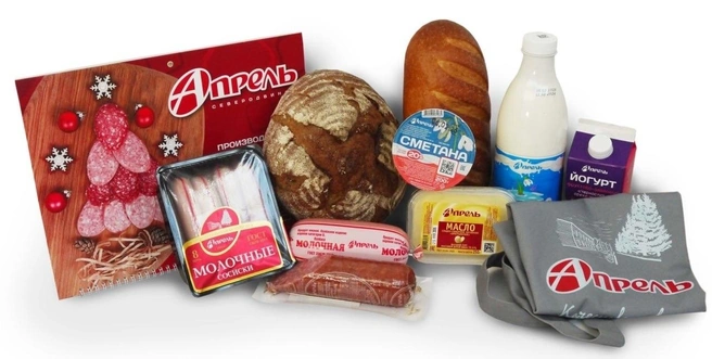 Магазин «Апрель» дарит продуктовый набор | Источник: МПЦ Апрель