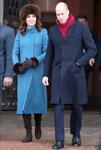 Фото №12 - Кейт Миддлтон и принц Уильям в Норвегии: день первый