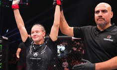 Виктория Дудакова вышла в октагон UFC 294 под SHAMAN «Я русский», чтобы отделать соперницу (фото)