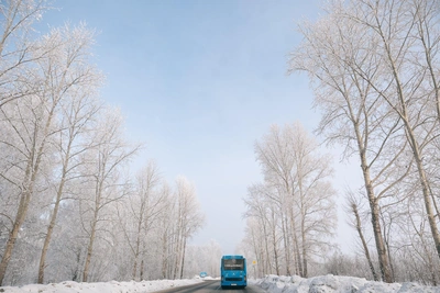 Half of Buses in Novokuznetsk Fail to Operate in Extreme Cold