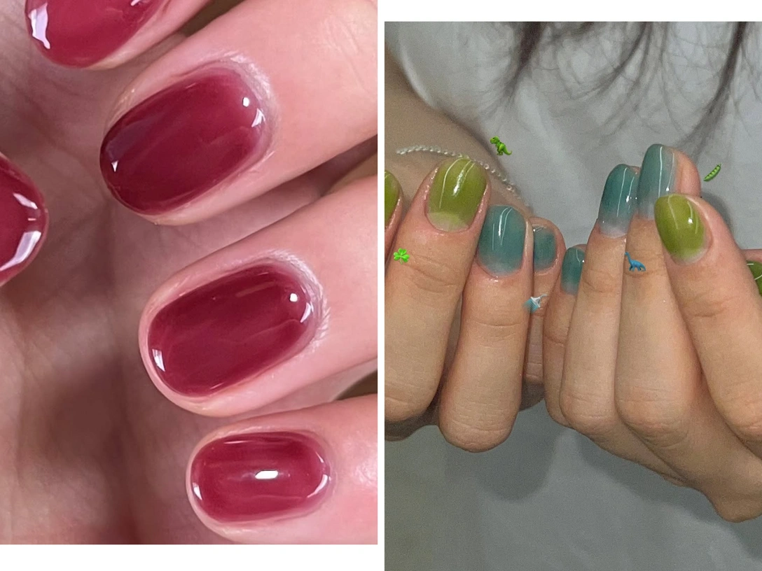 Желейные ногти: как повторить самый красивый (и вкусный) маникюр весны | marieclaire.ru