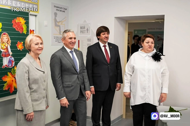 Школа получила капремонт в регионального проекта «Всё лучшее детям» национального проекта «Молодежь и дети» | Источник: пресс-служба правительства Тюменской области 