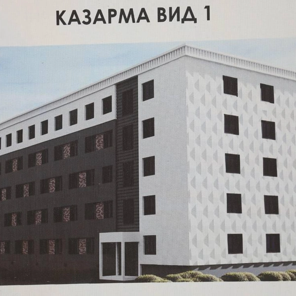 Казармы будут отделаны в белых и коричневых оттенках | Источник: Михаил Евраев / Telegram