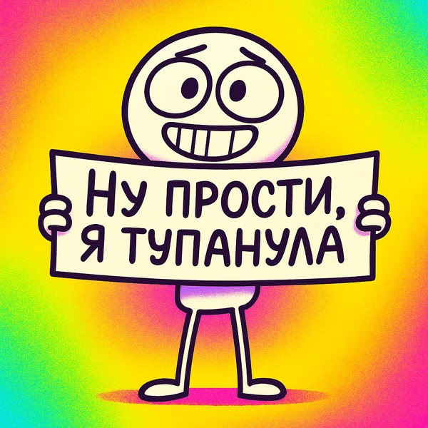 открытка прости, открытка с извинениями, открытки для друзей, открытки скачать | Источник: theDay/DALL-E