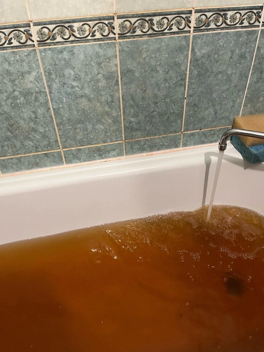 Отмыть сантехнику после такой воды — целый квест | Источник: Анастасия Епихина / Vk.com