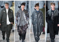 Мужской Yohji Yamamoto, осень 2026: одеяла-большемерки, выгоревший пэчворк, швы-шрамы, сплошные нервы и обезумевший кастинг. Кайф!