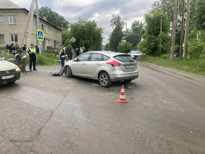 Пассажирка питбайка оказалась в больнице | Источник: ГИБДД по Свердловской области