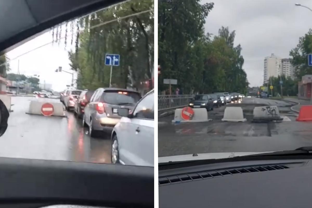 В Пионерском на ремонт закрыли дорогу, но водители делают вид, что не  замечают знаков - 7 июня 2023 - Е1.ру