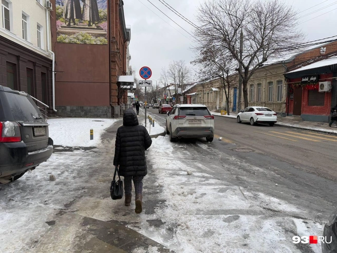 Из-за плохой погоды в городе сейчас меньше машин | Источник: Екатерина Подымова / 93.RU