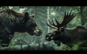 «Они каннибалы». Биолог показал встречу медведя и лося в ночном лесу — кто кого?