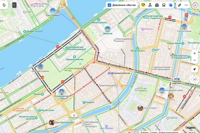 Аномалия пробок в Петербурге перед часом пик