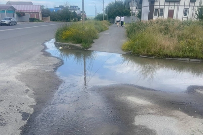 Волгоградцы жалуются на реку питьевой воды у Второй продольной