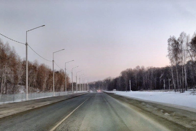 Дорогу к центру СКИФ в Кольцово полностью обновили