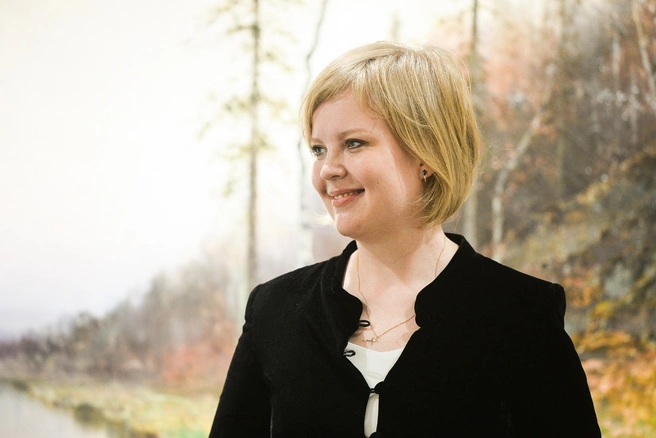Вернисаж открыла Екатерина Сапогова, куратор выставки, искусствовед, руководитель Фонда реалистического искусства Валерия Пустарнакова | Источник: Максим Воробьев