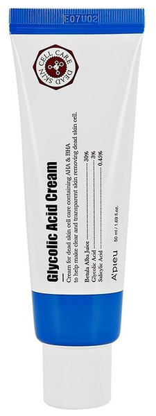 A'PIEU Glycolic Acid Cream Крем для лица с АНА и ВНА кислотами