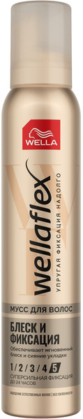 Wella мусс Wellaflex Блеск и фиксация