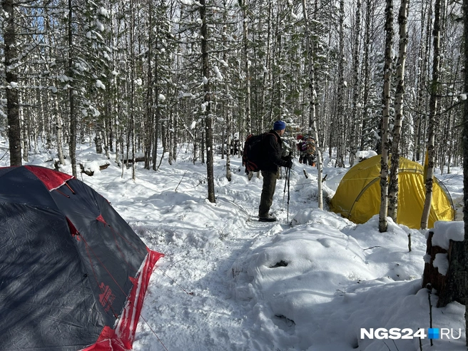 Палаточный лагерь поисковиков | Источник: Алексей Тайганавт / NGS24.RU