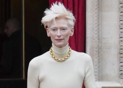 Тильда Суинтон в Париже