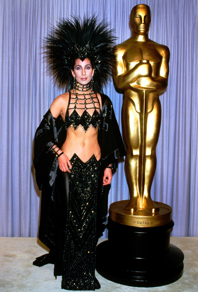 Шер на премии «Оскар», 1986 год.