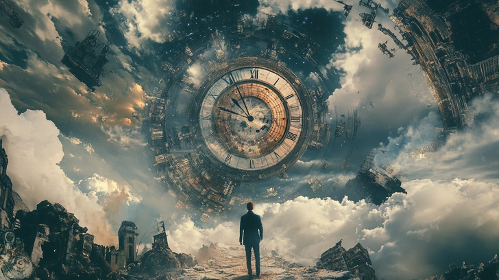 физик доказал реальность перемещений во времени | Источник: Midjourney