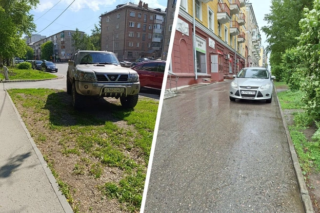 Когда у водителей возникают трудности с парковкой, они начинают экспериментировать | Источник: читатели НГС