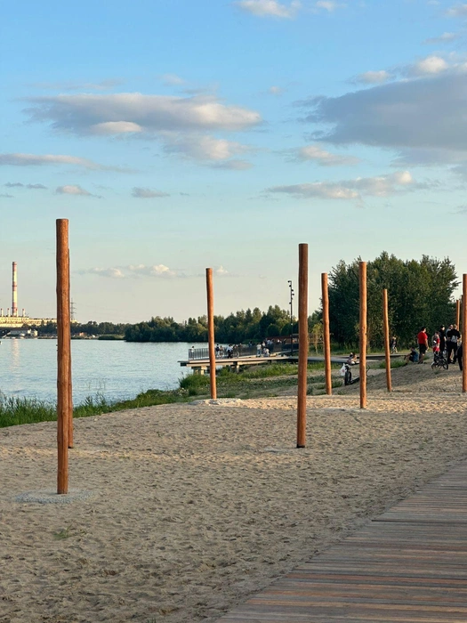 Пустые столбы от гамаков&nbsp;— грустное зрелище | Источник: читатель Voronezh1.ru