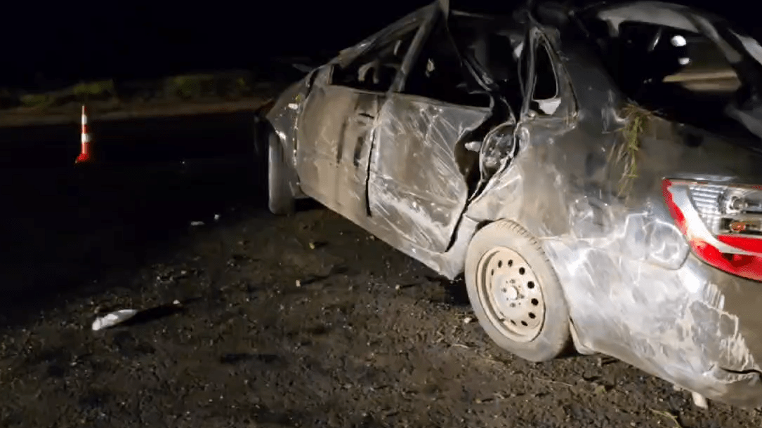 Lada опрокинулась на М-7 в Нижегородской области. Один человек погиб, четверо пострадали