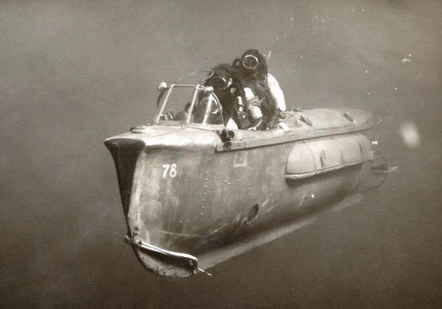 Пилотируемая торпеда, созданная в Израиле, 1967.