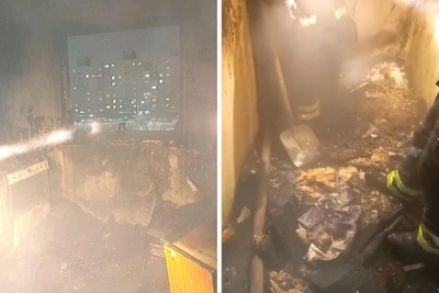 В Заполярном при пожаре спасли 29 человек, четверо в больнице