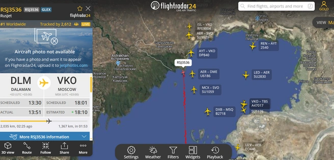 Источник: flightradar24.com