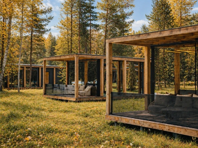 В домиках уютно | Источник: SLUMO Altai