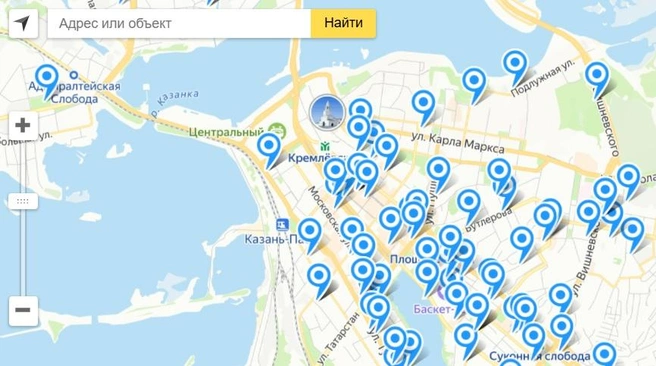 Для сравнения: число общественных точек Wi-Fi в центре Казани | Источник: digital.tatarstan.ru