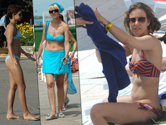 Жаркое лето 2000-х: реальные пляжные фото Собчак, Климовой и Меньшовой, нетронутые фотошопом