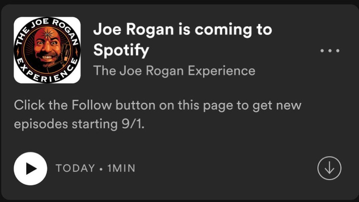 Подкаст Джо Рогана станет эксклюзивом на Spotify, которого все еще нет в России