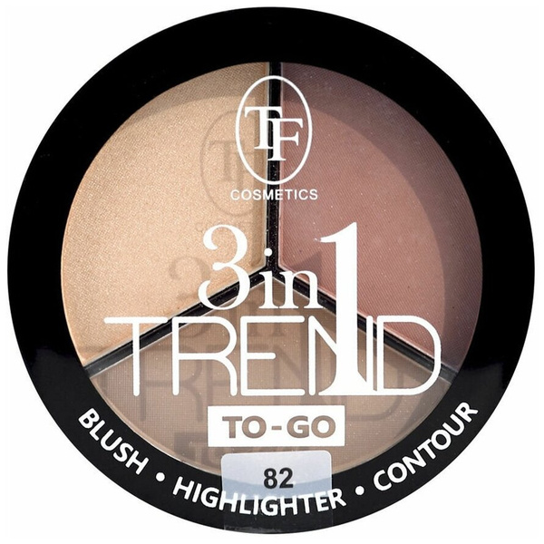 TF Cosmetics Палетка для контуринга лица 3in1 Trend To-go