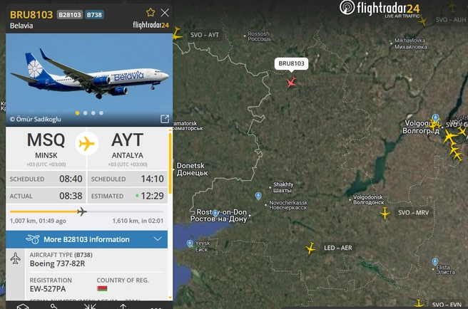 Источник: Flightradar.com